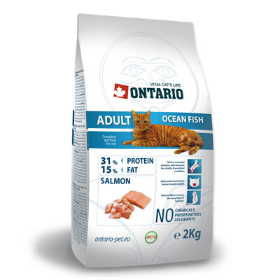 ONTARIO Cat Adult Ocean Fish 2Kg