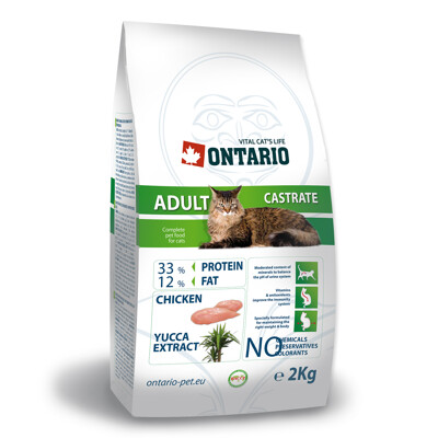 ONTARIO Cat Adult Castrate 2Kg