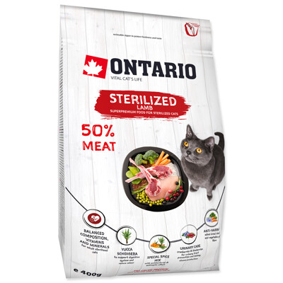 ONTARIO Cat Sterilised Lamb 400g