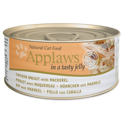 Konzerva APPLAWS Cat Jelly Chicken &amp; Mackerel 70g