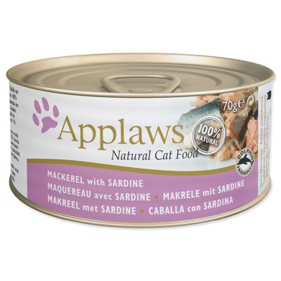 Konzerva APPLAWS Cat Mackerel &amp; Sardine 70g