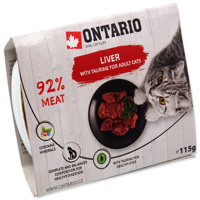 Vanička ONTARIO Cat Liver with Taurine 115g