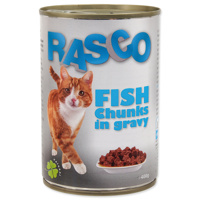 Konzerva RASCO Cat rybí kousky ve šťávě 415g