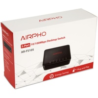 AIRPHO Switch 5-Port/100Mbps/Desk